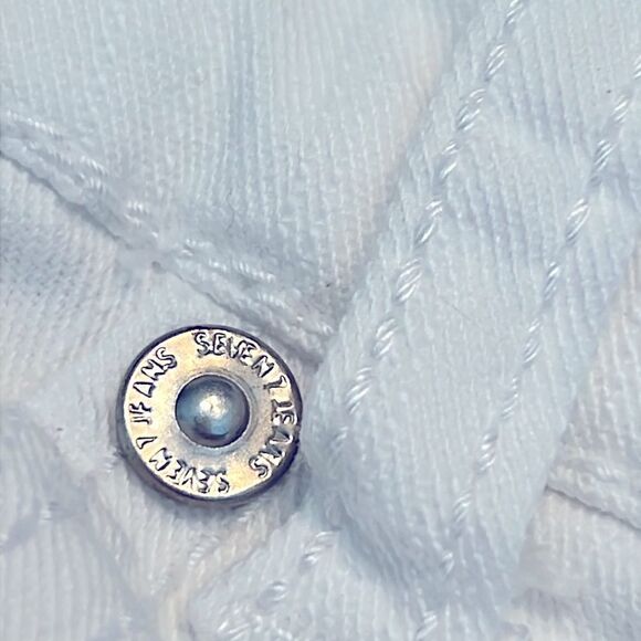 Seven7 shorts white denim 4 - Picture 7 of 10